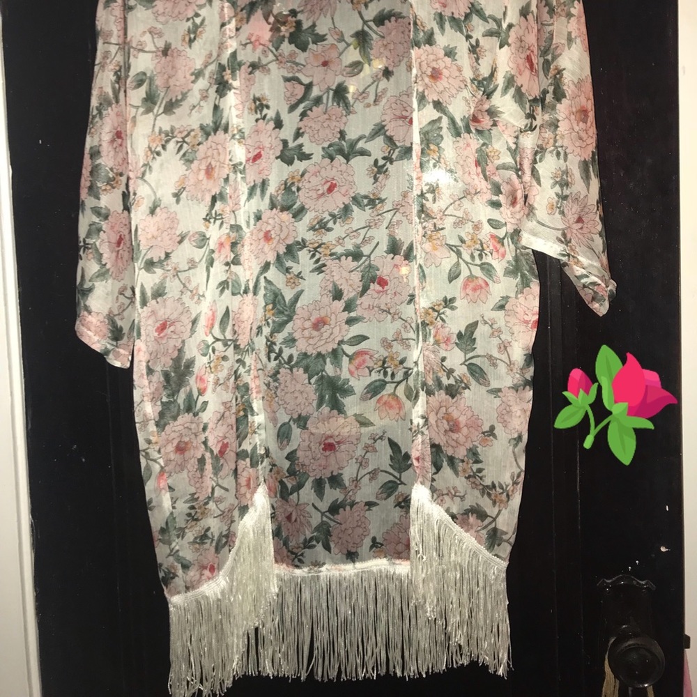 Vietnamese Flower Sheer Cardigan 🌸